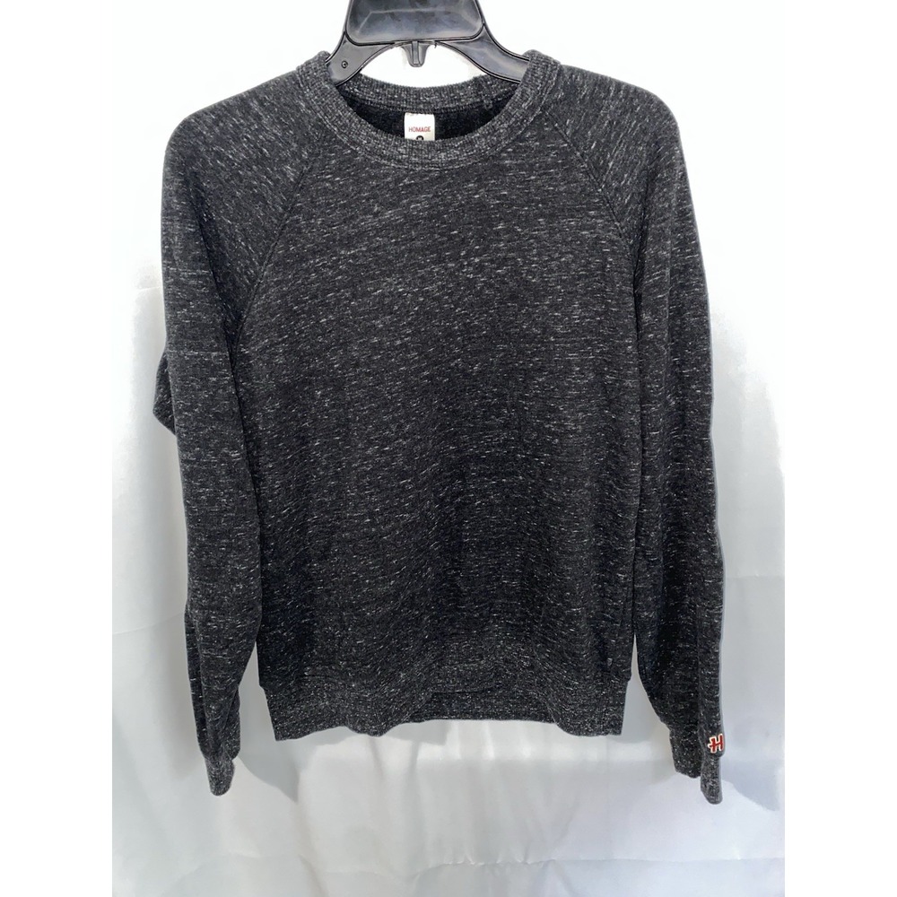 Homage Charcoal Blank Crewneck Sweatshirt Womens Medium